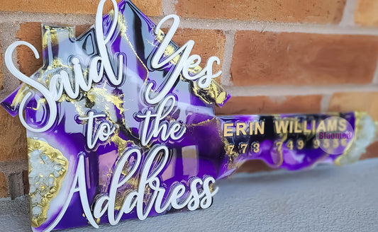 Custom Realtor Home Plaques