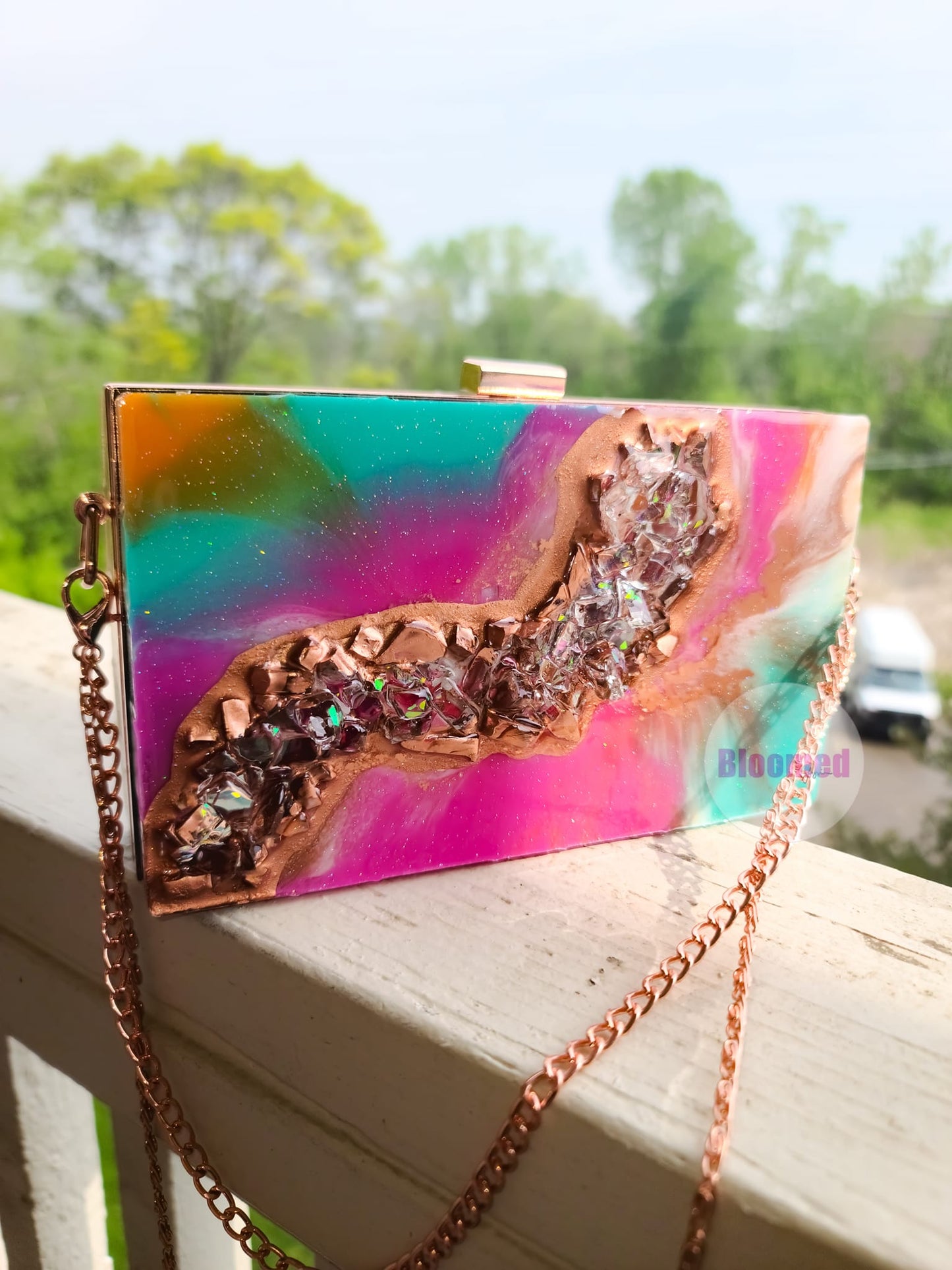 Custom Resin Clutch Purse