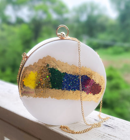 Custom Resin Clutch Purse