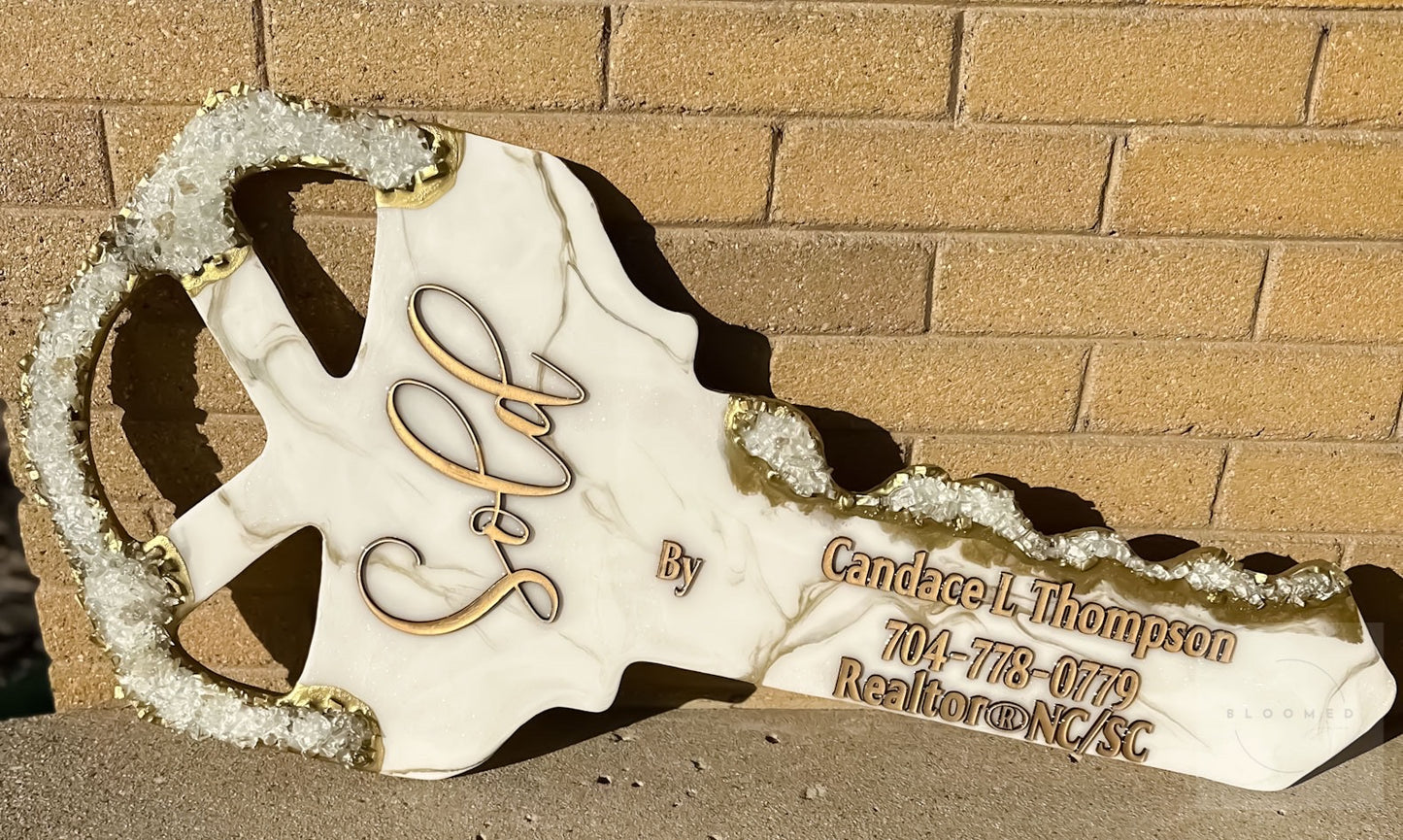 Custom Realtor Home Plaques