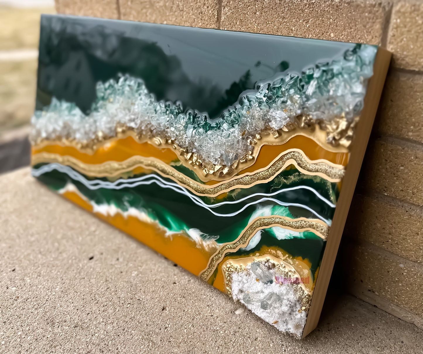 Custom Resin Geode Painting