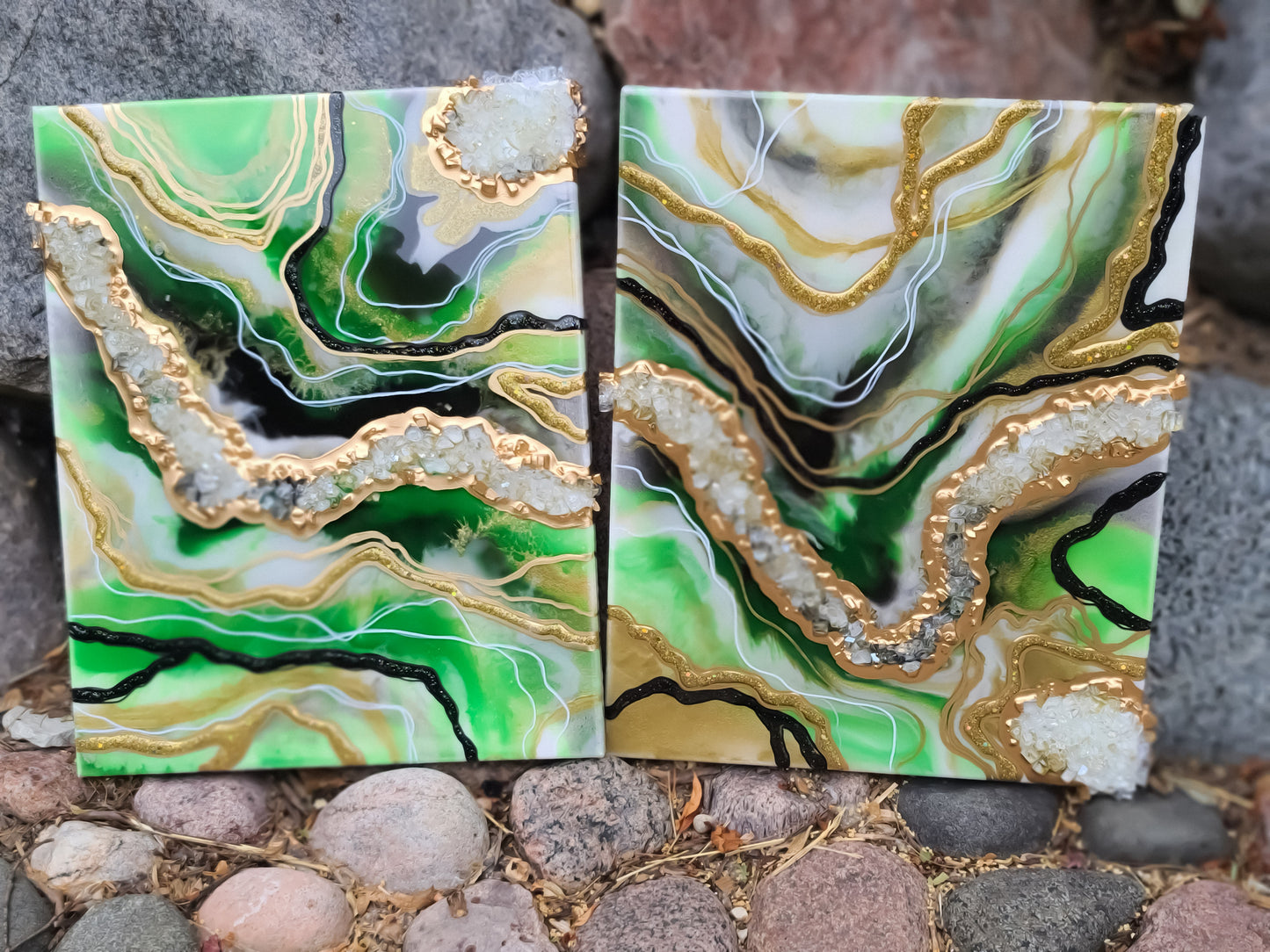 Custom Resin Geode Painting