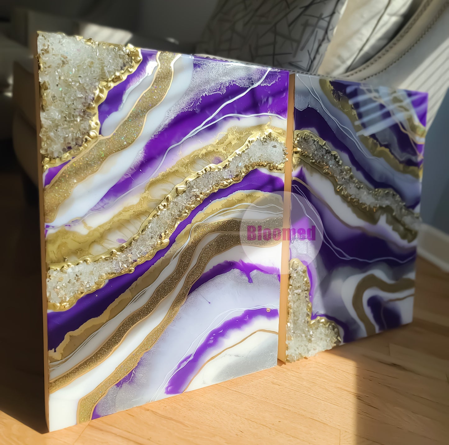 Custom Resin Geode Painting